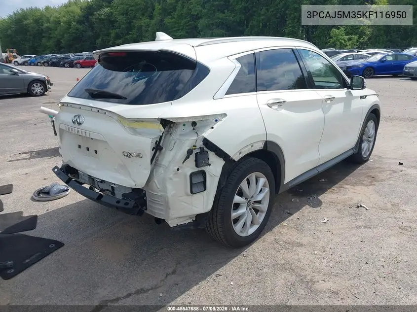 2019 Infiniti Qx50 Essential VIN: 3PCAJ5M35KF116950 Lot: 45547688