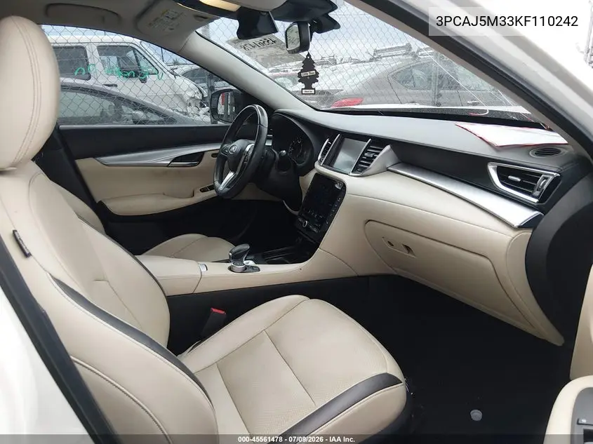 2019 Infiniti Qx50 Essential VIN: 3PCAJ5M33KF110242 Lot: 45561478
