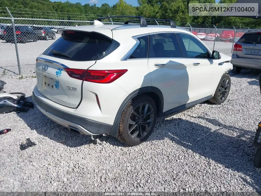 2019 Infiniti Qx50 Essential VIN: 3PCAJ5M12KF100400 Lot: 45572551