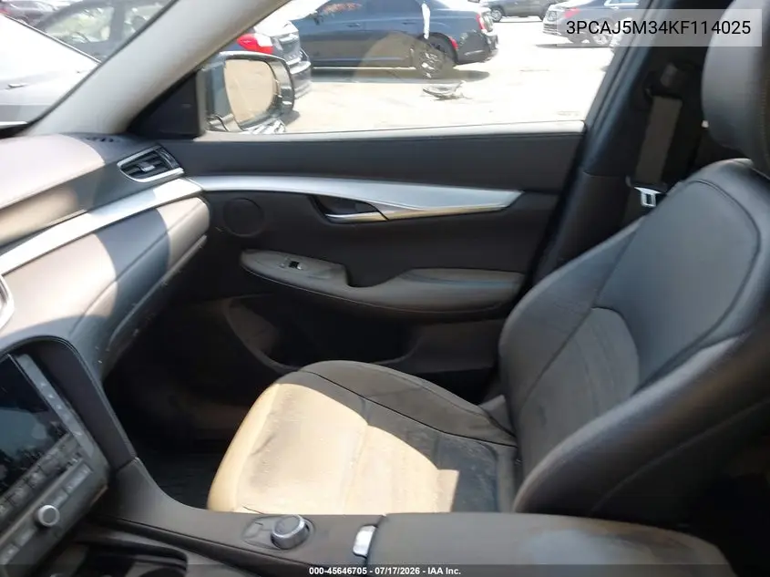 2019 Infiniti Qx50 Essential VIN: 3PCAJ5M34KF114025 Lot: 45646705