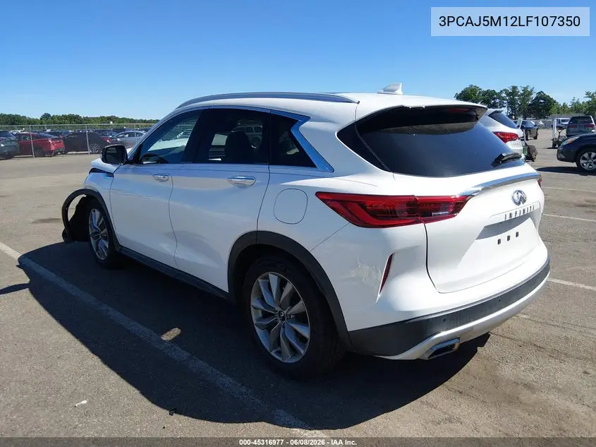 2020 Infiniti Qx50 Luxe VIN: 3PCAJ5M12LF107350 Lot: 45316977