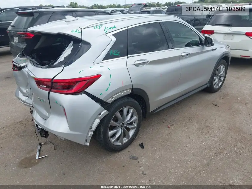 2020 Infiniti Qx50 Luxe VIN: 3PCAJ5M14LF103509 Lot: 45319821