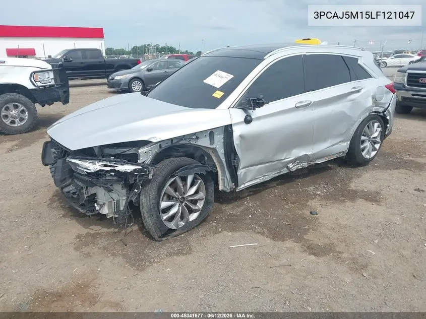 2020 Infiniti Qx50 Luxe VIN: 3PCAJ5M15LF121047 Lot: 45341677