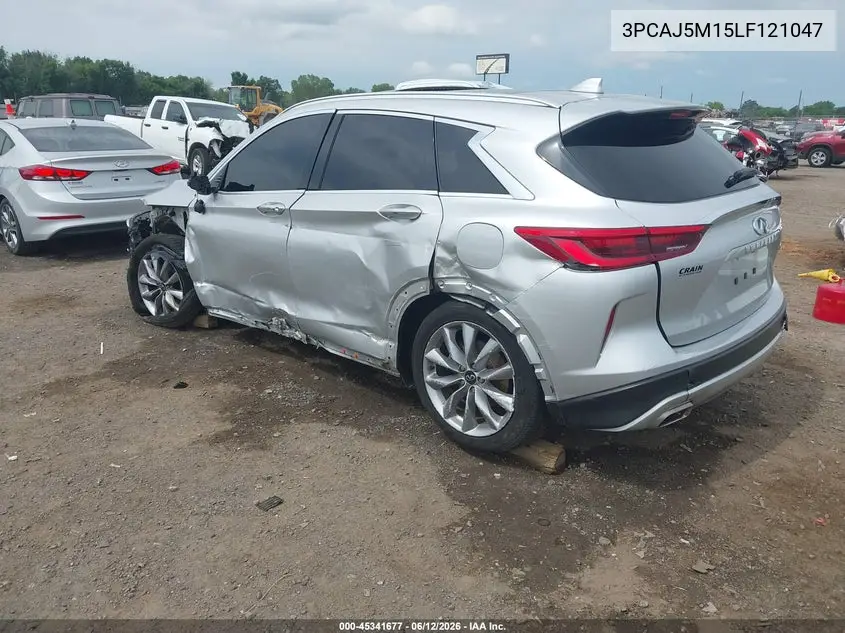 2020 Infiniti Qx50 Luxe VIN: 3PCAJ5M15LF121047 Lot: 45341677