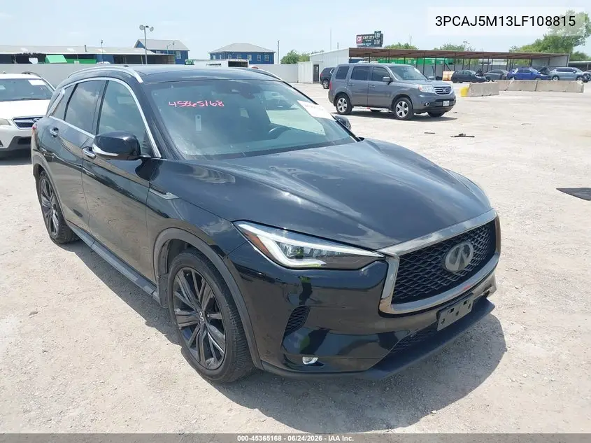 2020 Infiniti Qx50 Essential VIN: 3PCAJ5M13LF108815 Lot: 45365168