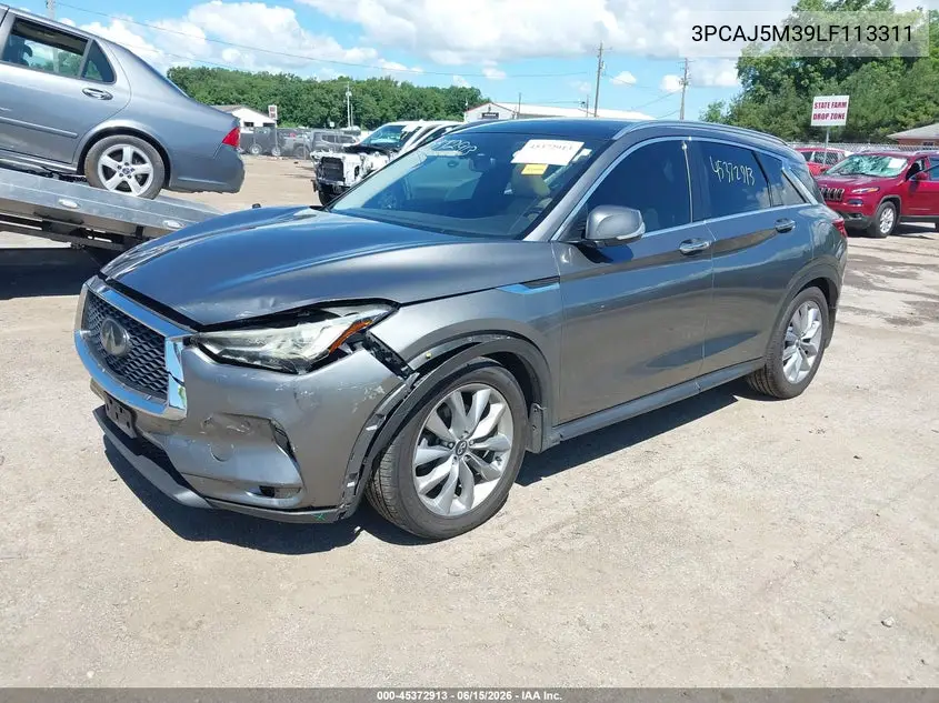 2020 Infiniti Qx50 Luxe Awd VIN: 3PCAJ5M39LF113311 Lot: 45372913