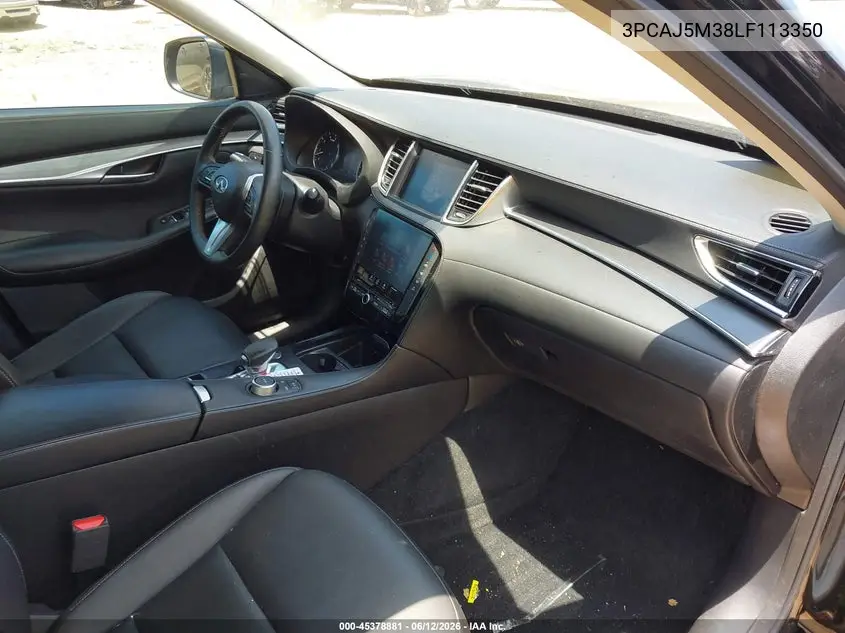 2020 Infiniti Qx50 Pure Awd VIN: 3PCAJ5M38LF113350 Lot: 45378881