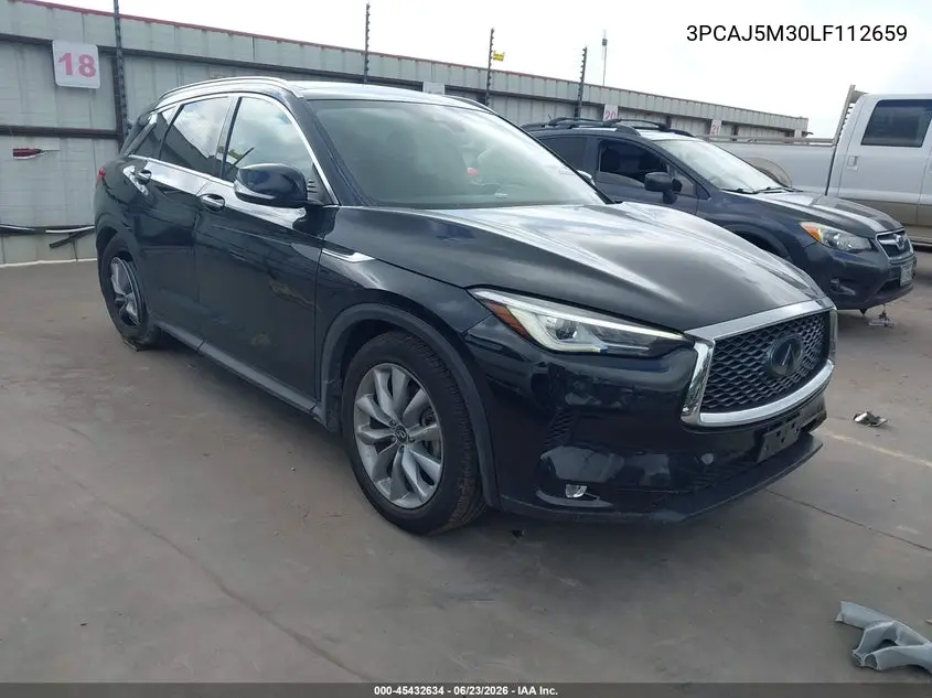2020 Infiniti Qx50 Luxe Awd VIN: 3PCAJ5M30LF112659 Lot: 45432634