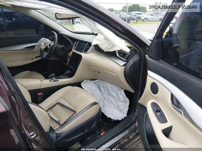 2020 Infiniti Qx50 Essential Awd VIN: 3PCAJ5M32LF102649 Lot: 45526838