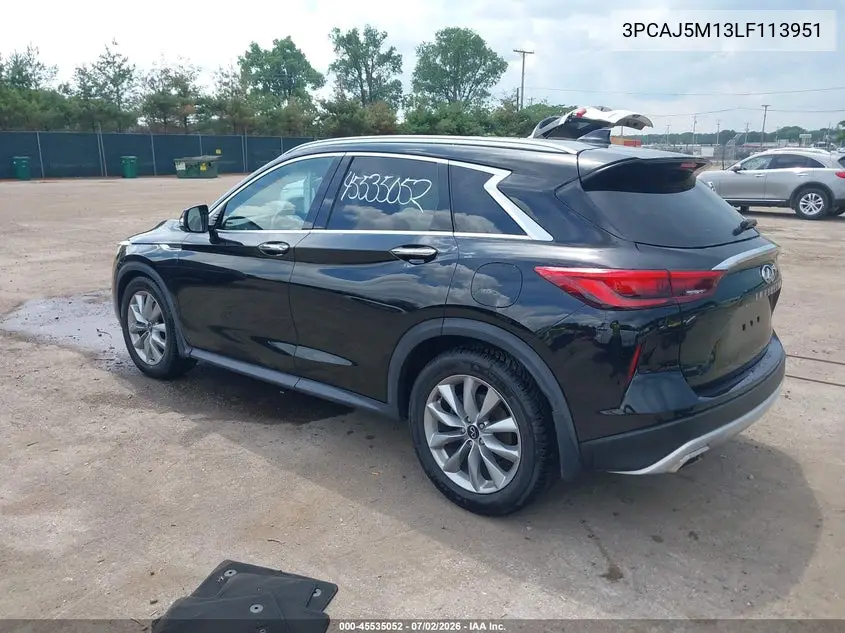 2020 Infiniti Qx50 Essential VIN: 3PCAJ5M13LF113951 Lot: 45535052