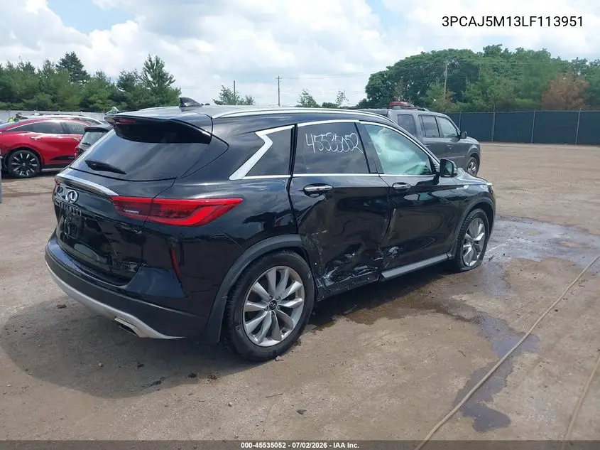 2020 Infiniti Qx50 Essential VIN: 3PCAJ5M13LF113951 Lot: 45535052