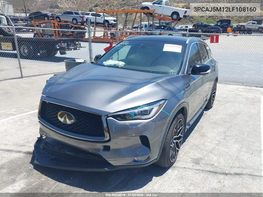 2020 Infiniti Qx50 Essential VIN: 3PCAJ5M12LF108160 Lot: 45535519