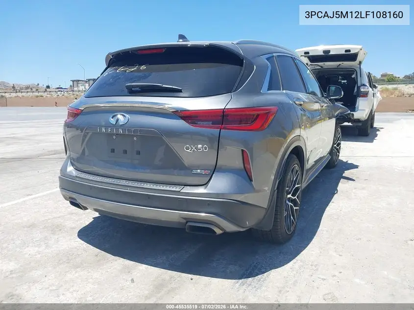 2020 Infiniti Qx50 Essential VIN: 3PCAJ5M12LF108160 Lot: 45535519