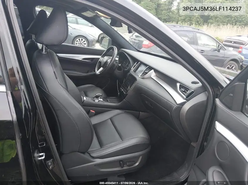 2020 Infiniti Qx50 Essential Awd VIN: 3PCAJ5M36LF114237 Lot: 45545411