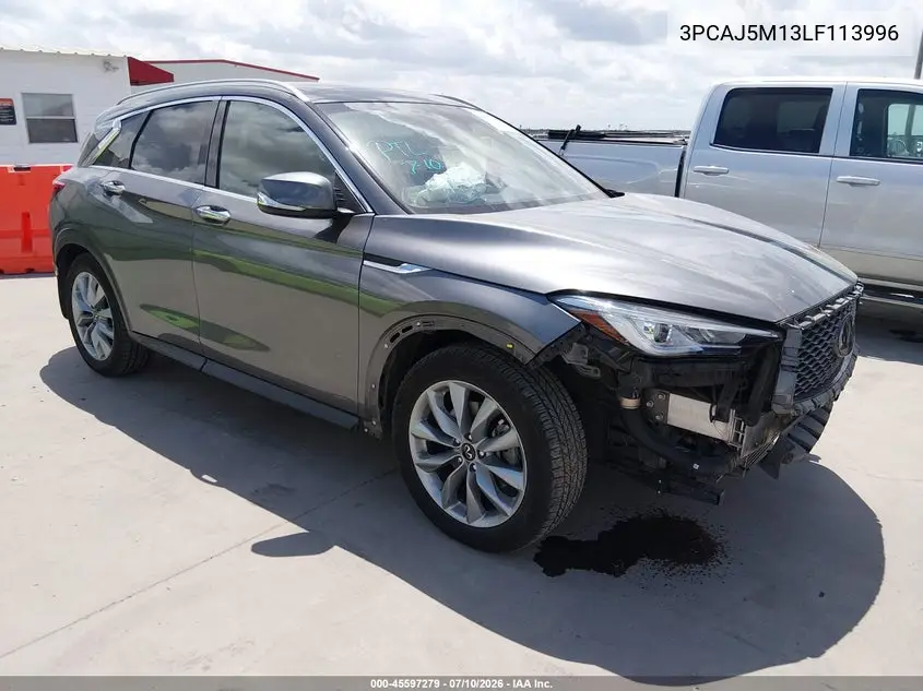 2020 Infiniti Qx50 Luxe VIN: 3PCAJ5M13LF113996 Lot: 45597279