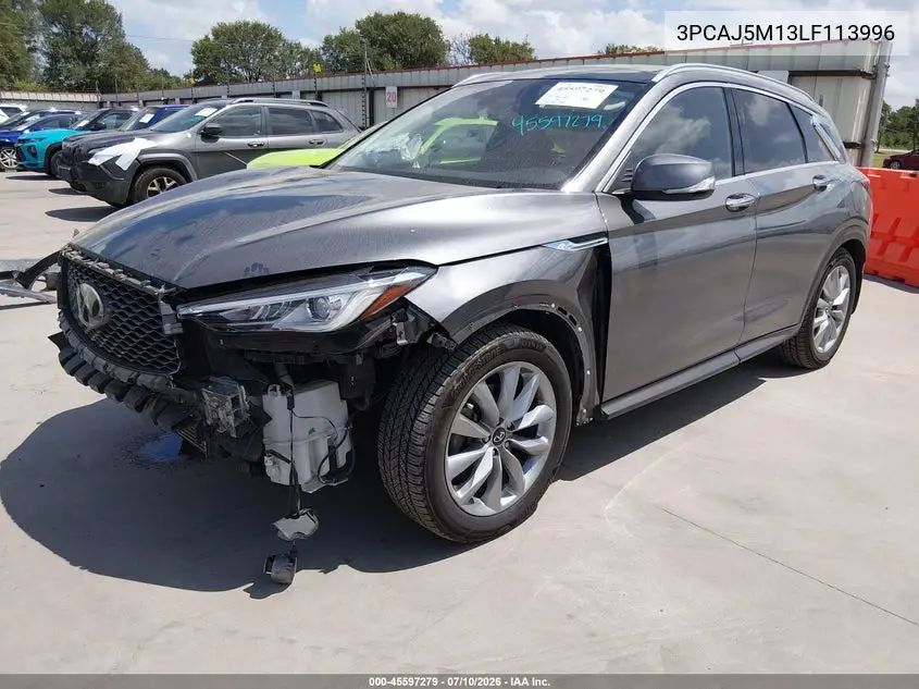 2020 Infiniti Qx50 Luxe VIN: 3PCAJ5M13LF113996 Lot: 45597279