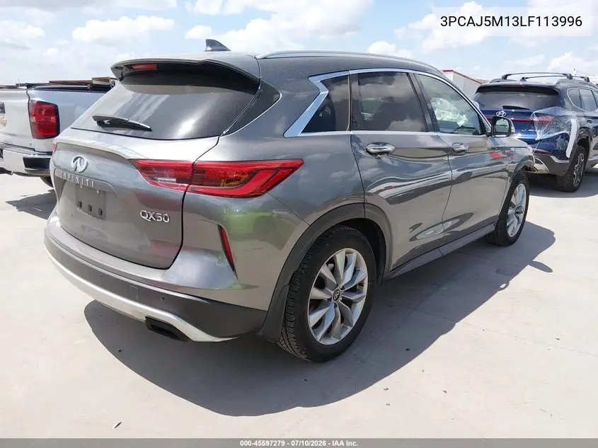 2020 Infiniti Qx50 Luxe VIN: 3PCAJ5M13LF113996 Lot: 45597279