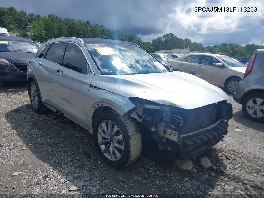 2020 Infiniti Qx50 Essential VIN: 3PCAJ5M18LF113203 Lot: 45617237