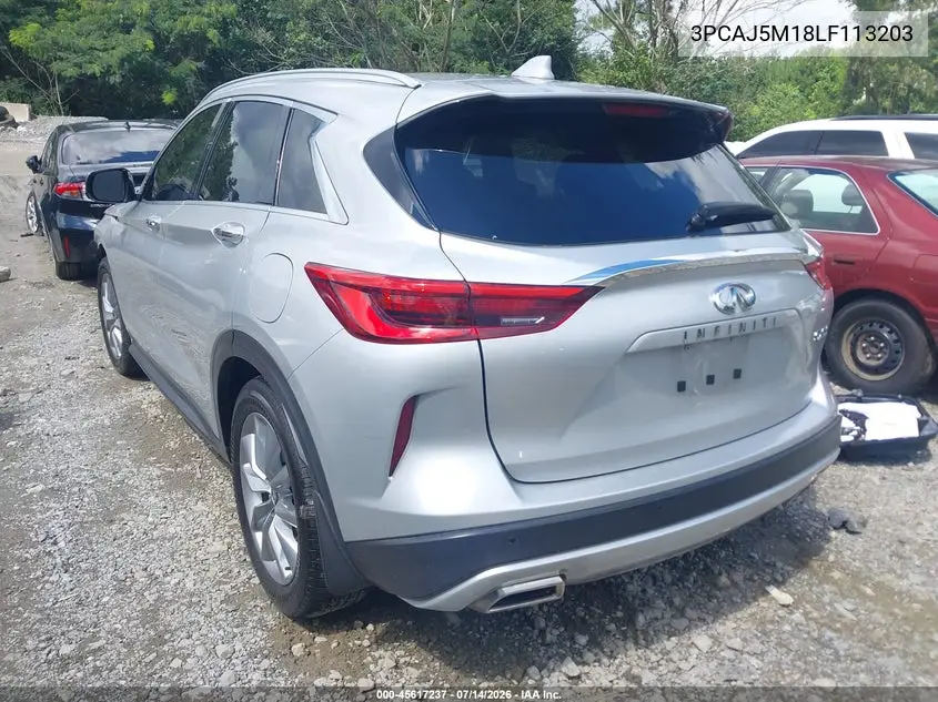2020 Infiniti Qx50 Essential VIN: 3PCAJ5M18LF113203 Lot: 45617237