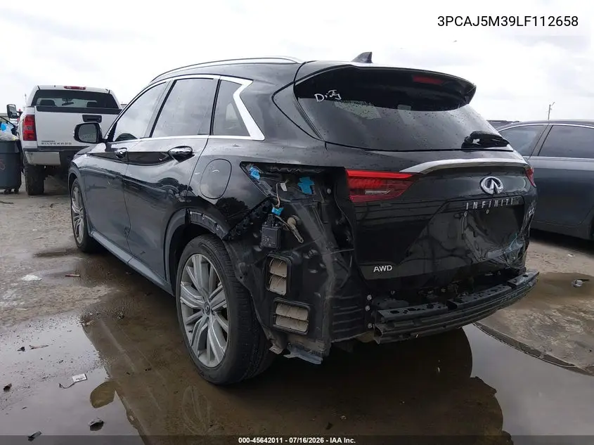 2020 Infiniti Qx50 Sensory Awd VIN: 3PCAJ5M39LF112658 Lot: 45642011