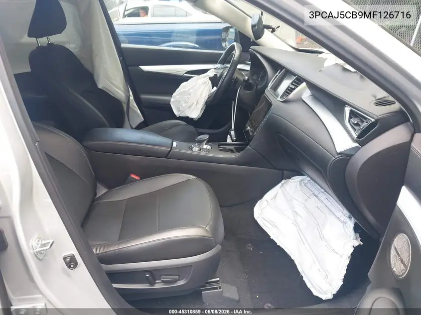 2021 Infiniti Qx50 Sensory Awd VIN: 3PCAJ5CB9MF126716 Lot: 45310859
