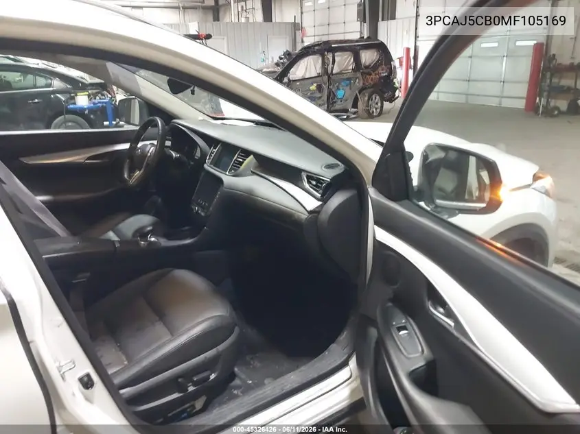 2021 Infiniti Qx50 Essential Awd VIN: 3PCAJ5CB0MF105169 Lot: 45326426