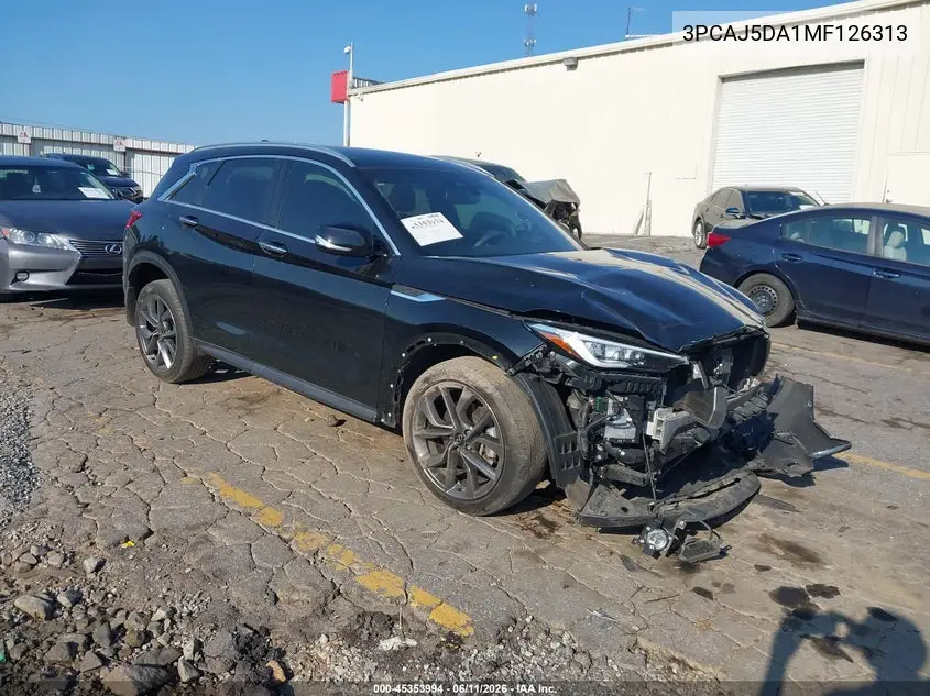 2021 Infiniti Qx50 Autograph VIN: 3PCAJ5DA1MF126313 Lot: 45353994