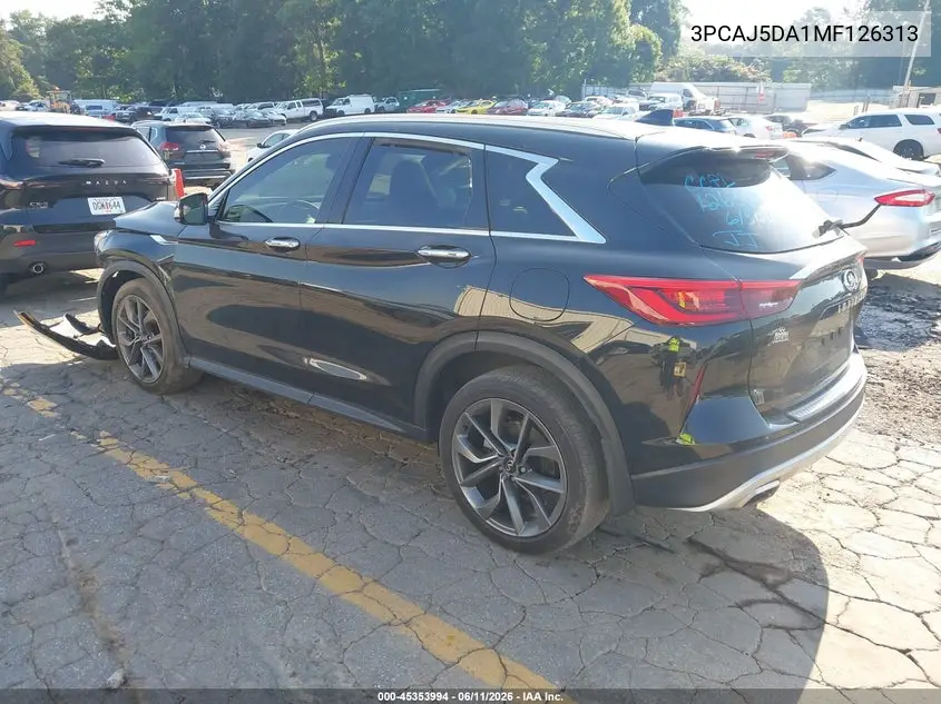 2021 Infiniti Qx50 Autograph VIN: 3PCAJ5DA1MF126313 Lot: 45353994