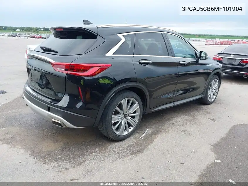 2021 Infiniti Qx50 Sensory Awd VIN: 3PCAJ5CB6MF101904 Lot: 45446936