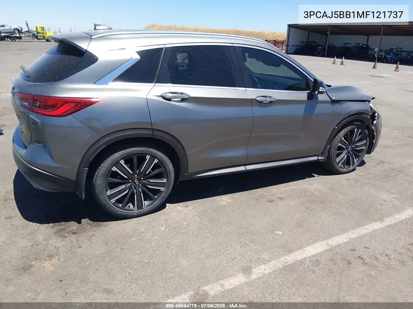 2021 Infiniti Qx50 Luxe Awd VIN: 3PCAJ5BB1MF121737 Lot: 45544778