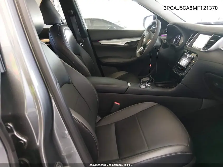 2021 Infiniti Qx50 Sensory VIN: 3PCAJ5CA8MF121370 Lot: 45555687