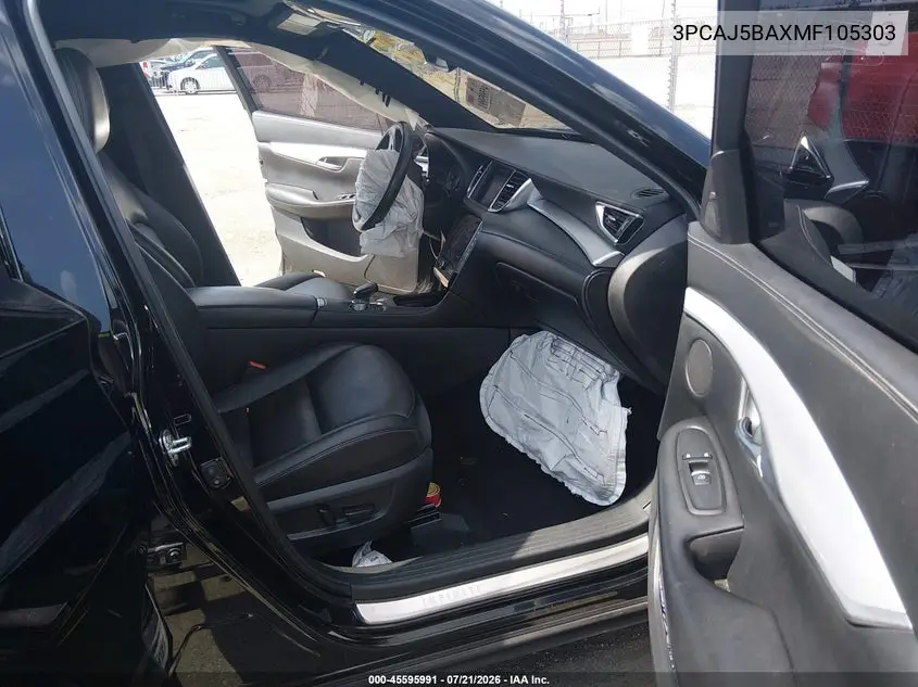 2021 Infiniti Qx50 Luxe VIN: 3PCAJ5BAXMF105303 Lot: 45595991
