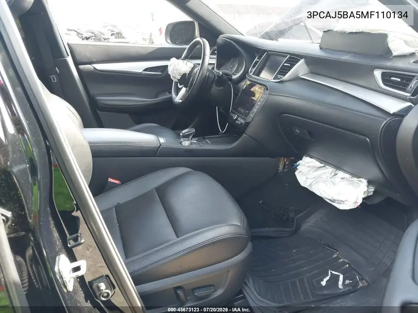 2021 Infiniti Qx50 Luxe VIN: 3PCAJ5BA5MF110134 Lot: 45673123