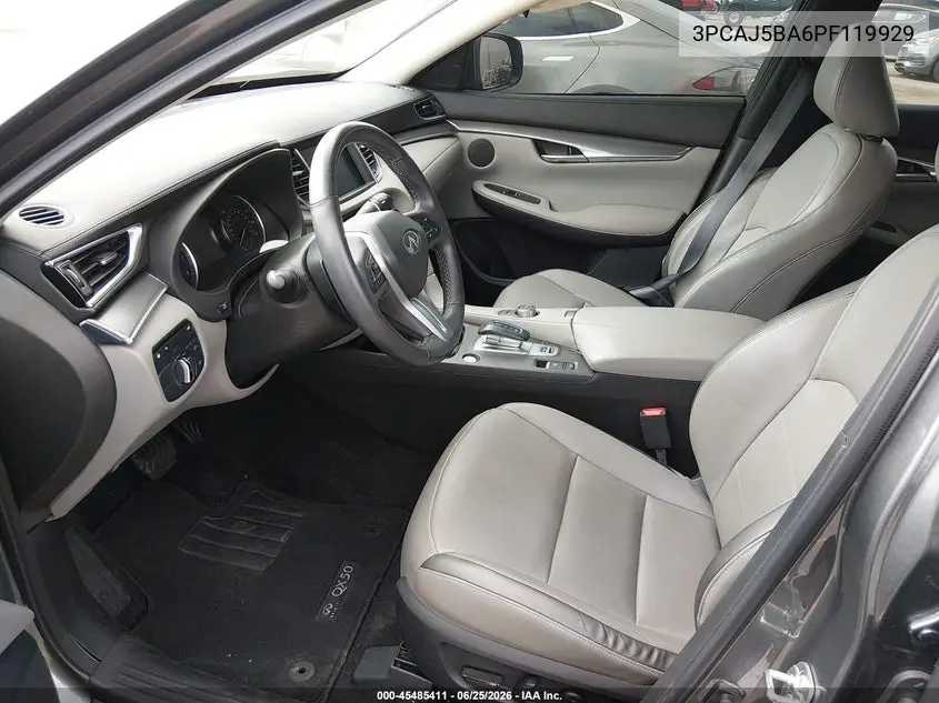 2023 Infiniti Qx50 Luxe VIN: 3PCAJ5BA6PF119929 Lot: 45485411
