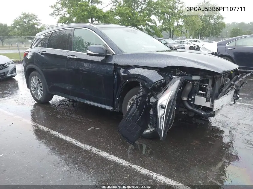 2023 Infiniti Qx50 Luxe Awd VIN: 3PCAJ5BB6PF107711 Lot: 45533070