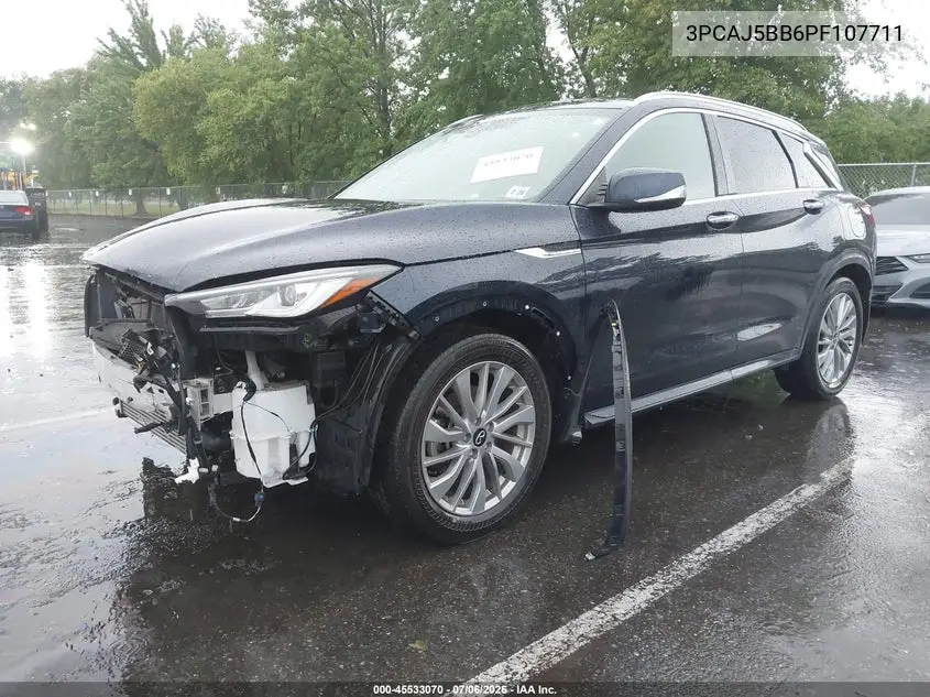 2023 Infiniti Qx50 Luxe Awd VIN: 3PCAJ5BB6PF107711 Lot: 45533070