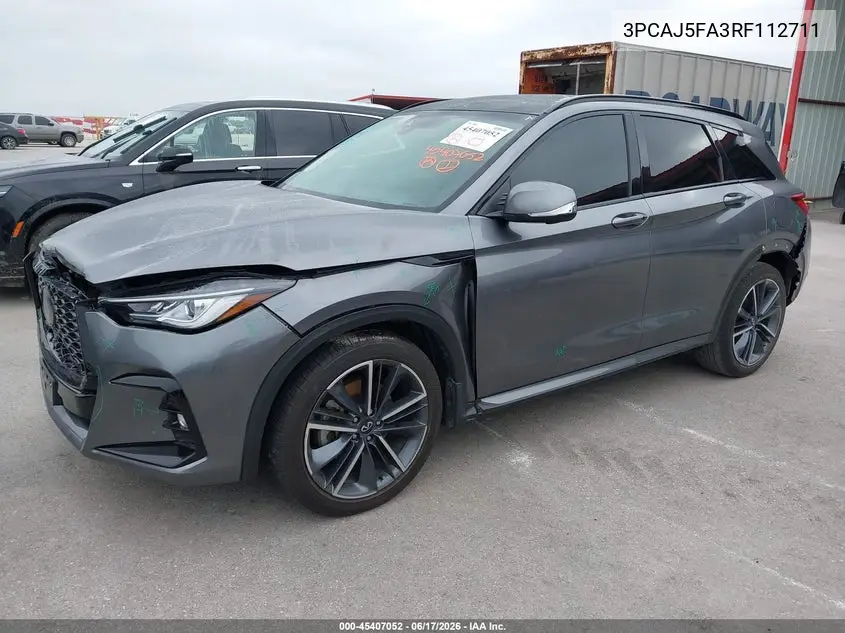 2024 Infiniti Qx50 Sport VIN: 3PCAJ5FA3RF112711 Lot: 45407052