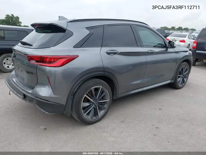 2024 Infiniti Qx50 Sport VIN: 3PCAJ5FA3RF112711 Lot: 45407052