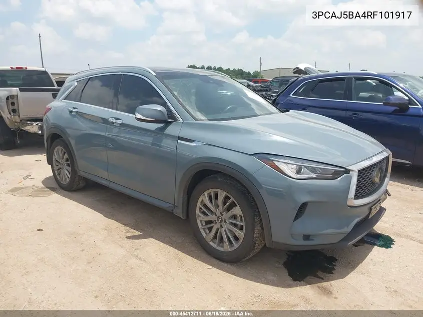 2024 Infiniti Qx50 Luxe VIN: 3PCAJ5BA4RF101917 Lot: 45412711