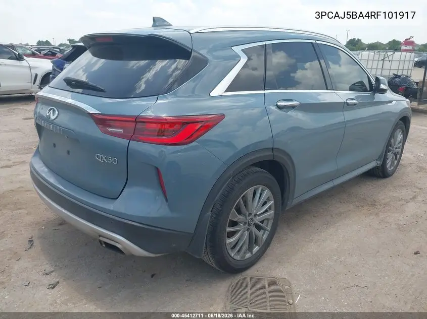 2024 Infiniti Qx50 Luxe VIN: 3PCAJ5BA4RF101917 Lot: 45412711