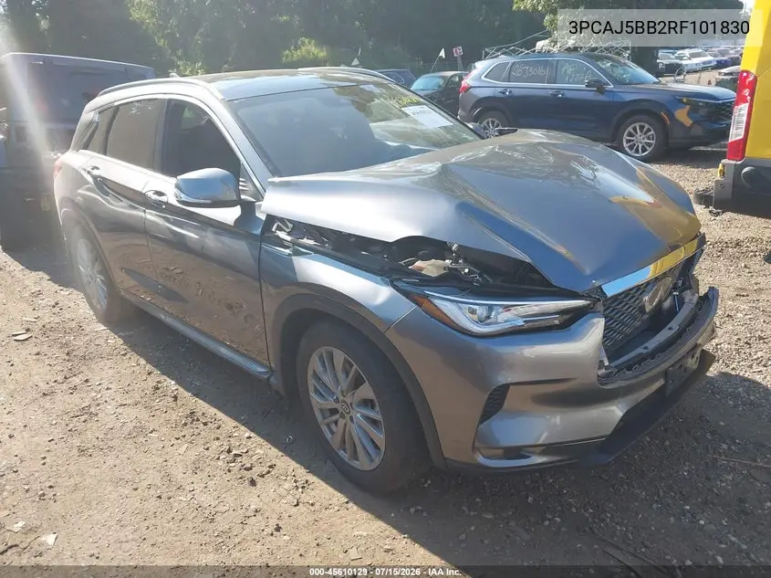 2024 Infiniti Qx50 Luxe Awd VIN: 3PCAJ5BB2RF101830 Lot: 45610129