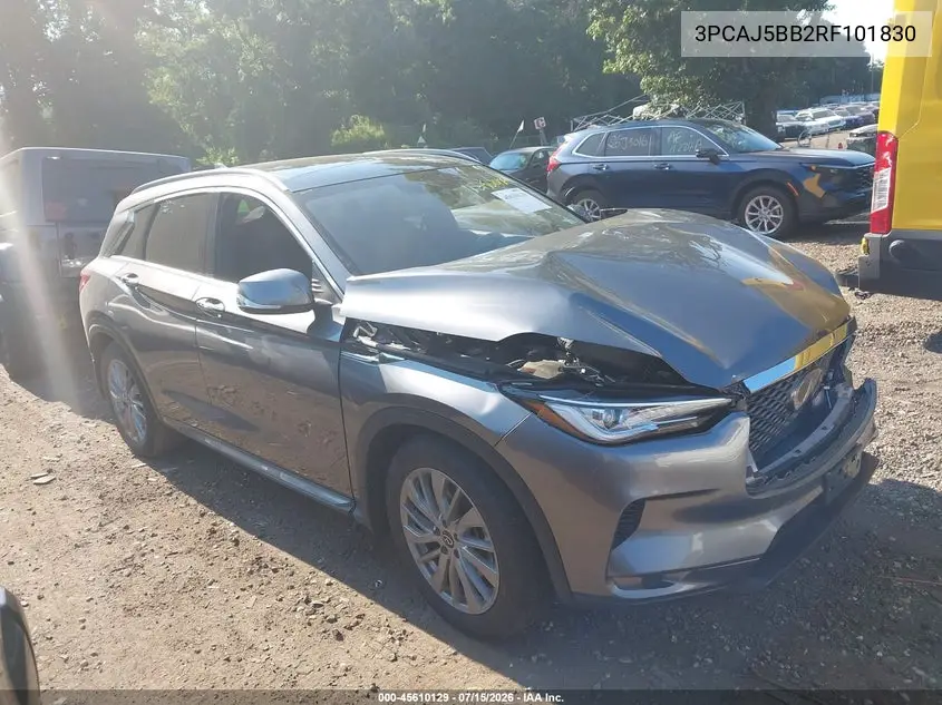 2024 Infiniti Qx50 Luxe Awd VIN: 3PCAJ5BB2RF101830 Lot: 45610129