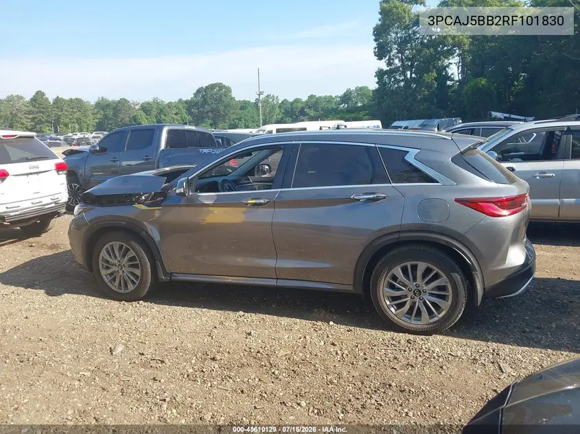 2024 Infiniti Qx50 Luxe Awd VIN: 3PCAJ5BB2RF101830 Lot: 45610129