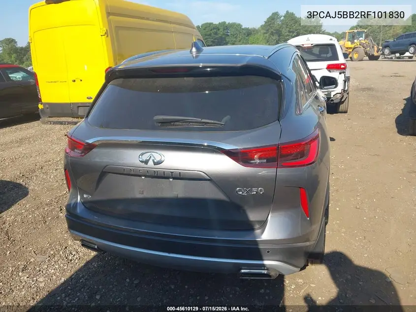 2024 Infiniti Qx50 Luxe Awd VIN: 3PCAJ5BB2RF101830 Lot: 45610129