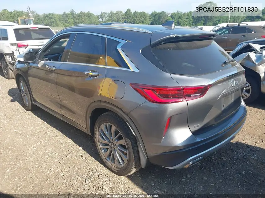 2024 Infiniti Qx50 Luxe Awd VIN: 3PCAJ5BB2RF101830 Lot: 45610129