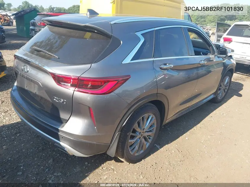 2024 Infiniti Qx50 Luxe Awd VIN: 3PCAJ5BB2RF101830 Lot: 45610129