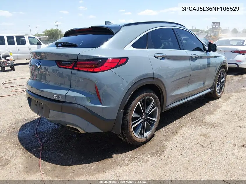 2022 Infiniti Qx55 Sensory Awd VIN: 3PCAJ5L36NF106529 Lot: 45398835