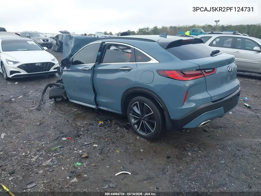 2023 Infiniti Qx55 Essential Awd VIN: 3PCAJ5KR2PF124731 Lot: 44564724