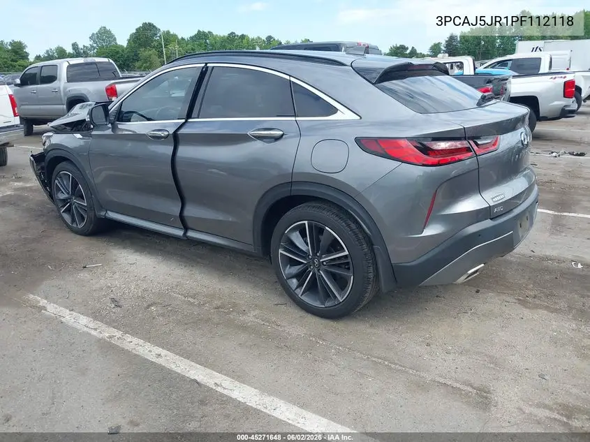 2023 Infiniti Qx55 Luxe Awd VIN: 3PCAJ5JR1PF112118 Lot: 45271648
