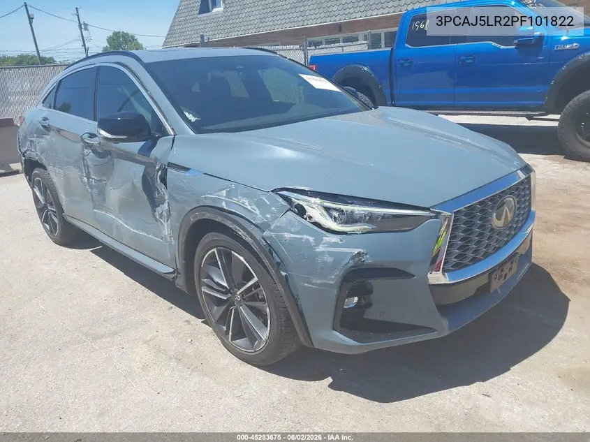 2023 Infiniti Qx55 Sensory Awd VIN: 3PCAJ5LR2PF101822 Lot: 45283675